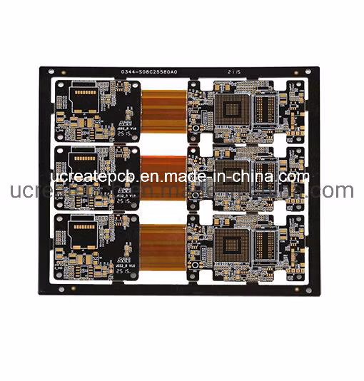 Fori ciechi e interrati, nucleo metallico, HDI, rame ad alta Tg/spesso, PCB flessibile per test IC ceramico rigido-flessibile, prodotto in Cina
